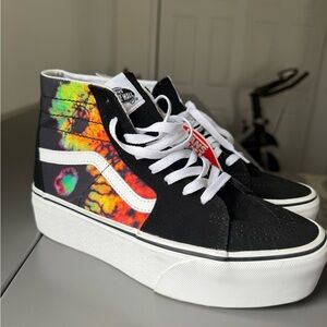 NWT Vans Tie-Dye High-Top Sneakers